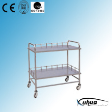 Deux étagères en acier inoxydable Medical Instrument Cart (J-1)